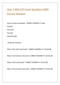 Quiz 3 NSG 625 Exam Questions With Correct Answers