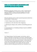 NUR 114 Final Exam Practice Questions with Verified Answers 2027&sol;2028