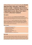 UWorld Maternal and Newborn Health Exam Prep Bundle 2026 &vert; Nursing Clinical Questions with Rationales