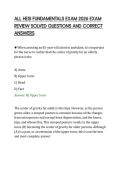 ALL HESI FUNDAMENTALS EXAM 2026 EXAM&NewLine;REVIEW SOLVED QUESTIONS AND CORRECT&NewLine;ANSWERS&NewLine;