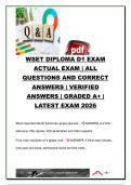 WSET Level 4 Diploma D1 Wine Production Exam &vert; 700&plus; Practice Questions & Verified Answers &vert; Viticulture&comma; Vinification&comma; Vineyard Management&comma; Climate&comma; Grape Growing & Winemaking &vert; Wine & Spirit Education Trust &lpar;WSET&rpar;