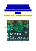 Test Bank Dental Materials Foundations and Applications 11th Edition John M&period; Powers John C&period; Wataha ISBN 9780323760069 Questions&comma; Answers and Rationales&NewLine;