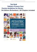 Test Bank for Pediatric Primary Care&colon; Practice Guidelines for Nurses&comma; 5th Edition &lpar;Richardson&rpar; &vert; All Chapters Included &vert; Verified Complete A&plus; Study Guide &vert; Updated for 2026