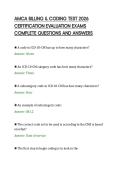 AMCA BILLING & CODING TEST 2026&NewLine;CERTIFICATION EVALUATION EXAMS&NewLine;COMPLETE QUESTIONS AND ANSWERS