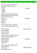 Principles of Real Estate 2 Test Questions and Answers Rated A