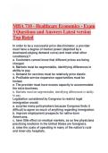 MHA 710 - Healthcare Economics - Exam 3 Questions and Answers Latest version Top Rated