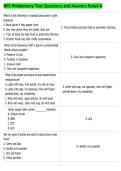 NPS Phlebotomy Test Questions and Answers Rated A