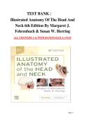Test Bank for Illustrated Anatomy of the Head and Neck&comma; 6th Edition &lpar;Fehrenbach & Herring&comma; 2026&rpar; &vert; All Chapters 1&ndash;12 Covered