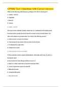 CPNRE Test 1 Questions with Correct Answers
