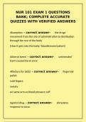 NUR 101 Exam 1 Questions Bank 2026 &vert; Complete Accurate Quizzes with Verified Answers&NewLine;&NewLine;