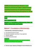 CHEM 210 Biochemistry Module 1 to 8 Exams' & Final Exam &lpar;2025 &sol; 2026&rpar; Portage Learning Questions and Verified Answers&comma; 100&percnt; Guaranteed Pass &vert;&vert;Complete A&plus; Guide
