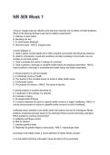 NR 509 Week 1 Questions and Correct Answers with Rationales &lpar;2026&sol;2027&rpar;&NewLine;