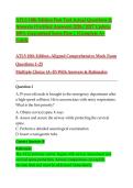 ATLS 10th Edition Post Test Actual Questions & Answers &lpar;Verified Answers&rpar; 2026 &sol; 2027 Update&comma; 100&percnt; Guaranteed Score Pass &vert;&vert;Complete A&plus; Guide