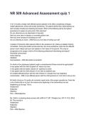 NR 509 Advanced Assessment quiz 1 Questions with Comprehensive Rationales &lpar;2026&sol;2027&rpar;&NewLine;