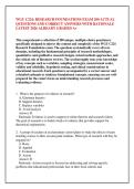 WGU C224&colon; RESEARCH FOUNDATIONS EXAM 200 ACTUAL &NewLine;QUESTIONS AND CORRECT ANSWERS WITH RATIONALE &NewLine;LATEST 2026 ALREADY GRADED A&plus;