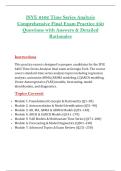 ISYE 6402 Time Series Analysis &NewLine;Comprehensive Final Exam Practice 250 &NewLine;Questions with Answers & Detailed &NewLine;Rationales 