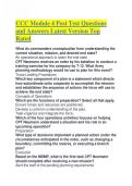 CCC Module 4 Post Test Questions and Answers Latest Version Top Rated&period;