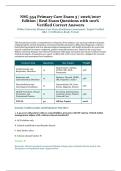NSG 554 Primary Care Exam 3 &ndash; Wilkes University Primary Care Nurse Practitioner Assessment &ndash; 2026&sol;2027 Edition &ndash; Verified Questions and Answers for Nurse Practitioner Students