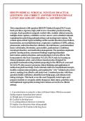 HESI PN MEDICAL SURGICAL NGN EXAM 200 ACTUAL &NewLine;QUESTIONS AND CORRECT ANSWERS WITH RATIONALE &NewLine;LATEST 2026 ALREADY GRADED A&plus; ASSURED PASS