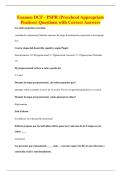 Examen DCF - PSPR &lpar;Preschool Appropriate&NewLine;Pratices&rpar; Questions with Correct Answers