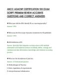 ANCC AGACNP CERTIFICATION 100 EXAM&NewLine;SCRIPT PREMIUM REVIEW ACCURATE&NewLine;QUESTIONS AND CORRECT ANSWERS&NewLine;