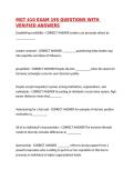 MGT 410 EXAM 195 QUESTIONS WITH VERIFIED ANSWERS&comma;100&percnt;CORRECT