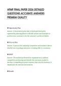 APMP FINAL PAPER 2026 DETAILED&NewLine;QUESTIONS ACCURATE ANSWERS&NewLine;PREMIUM QUALITY&NewLine;