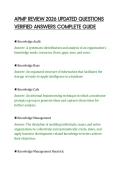 APMP REVIEW 2026 UPDATED QUESTIONS&NewLine;VERIFIED ANSWERS COMPLETE GUIDE&NewLine;