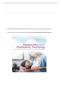 Test Bank - for Maternity and Pediatric Nursing 4th Edition by Susan Ricci&comma; All Chapters And Rationales Included &vert; Complete Guide A&plus;&vert; Latest updated version&period;
