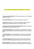 WGU D115 Advanced Pathophysiology Study Guide&colon; Exam Practice Questions&NewLine;&NewLine;