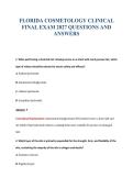 FLORIDA COSMETOLOGY CLINICAL  EXAM PACKAGE DEAL 2026
