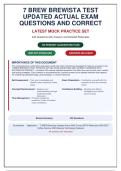 7 Brew Brewista Test 2026&sol;2027 &vert; 240 Exam Questions with Correct Answers & Detailed Rationales &vert; Guaranteed Pass