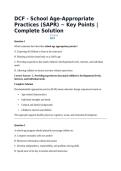 DCF - School Age-Appropriate Practices &lpar;SAPR&rpar; ~ Key Points &vert; Complete Solution