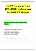 Les 305 Clark asu exam 2 &NewLine;UPDATED Exam Questions &NewLine;and CORRECT Answers