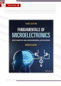 Microelectronics Solutions Manual &lpar;3rd Edition&comma; Razavi&rpar; &vert; Step‑by‑Step Problem Explanations PDF