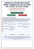 BARKLEY 3PS REVIEW EXAM BANK 2026&colon; 250 Q&A with Detailed Rationales for Guaranteed Exam Success