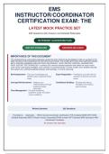 EMS Instructor&sol;Coordinator Certification Exam 2026&colon; 235 Q&A with Detailed Rationales &lpar;Verified Answers&rpar;