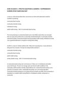 NURS 433 EXAM 1 &vert; PRACTICE QUESTIONS & ANSWERS &vert; COMPREHENSIVE NURSING STUDY GUIDE 2026&sol;2027