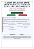 FLORIDA BAIL BONDS STATE EXAM &vert; COMPLETE TEST BANK 2026 &vert; 240 REAL EXAM QUESTIONS WITH VERIFIED ANSWERS & DETAILED RATIONALES &vert; GUARANTEED PASS