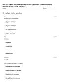 NUR 5433 DIABETES &vert; PRACTICE QUESTIONS & ANSWERS &vert; COMPREHENSIVE NURSING STUDY GUIDE 2026&sol;2027