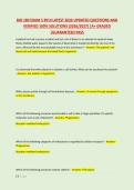 BIO 180 EXAM 5 BYUI LATEST 2026 UPDATED QUESTIONS AND &NewLine;VERIFIED 100&percnt; SOLUTIONS &lpar;2026&sol;2027&rpar; &vert;A&plus; GRADED &NewLine;&vert;GUARANTEED PASS