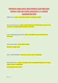 PROSERVE EXAM LATEST 2026 UPDATED QUESTIONS AND &NewLine;VERIFIED 100&percnt; SOLUTIONS &lpar;2026&sol;2027&rpar; &vert;A&plus; GRADED &NewLine;&vert;GUARANTEED PASS 