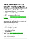 MAT 144 Midterm Exam Practice Questions and Correct Answers &vert; Comprehensive Study Guide