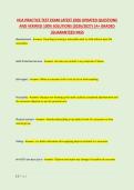 HCA PRACTICE TEST EXAM LATEST 2026 UPDATED QUESTIONS &NewLine;AND VERIFIED 100&percnt; SOLUTIONS &lpar;2026&sol;2027&rpar; &vert;A&plus; GRADED &NewLine;&vert;GUARANTEED PASS 