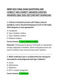 NRNP 6531 Final Exam Practice Questions and Correct Answers &vert; Advanced Primary Care Comprehensive Review