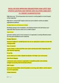 SNCOA LDR-303S IMPROVING ORGANIZATIONS EXAM LATEST 2026 &NewLine;UPDATED QUESTIONS AND VERIFIED 100&percnt; SOLUTIONS &lpar;2026&sol;2027&rpar; &NewLine;&vert;A&plus; GRADED &vert;GUARANTEED PASS