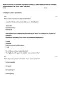 NURS 5433 FAMILY II UROLOGIC AND RENAL DISORDERS &vert; PRACTICE QUESTIONS & ANSWERS &vert; COMPREHENSIVE FNP STUDY GUIDE 2026&sol;2027