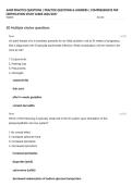 AANP PRACTICE QUESTIONS &vert; PRACTICE QUESTIONS & ANSWERS &vert; COMPREHENSIVE FNP CERTIFICATION STUDY GUIDE 2026&sol;2027