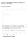 NR667 CEA FNP &vert; PRACTICE QUESTIONS & ANSWERS &vert; COMPREHENSIVE FNP CAPSTONE STUDY GUIDE 2026&sol;2027