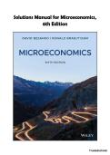 Solutions Manual for Microeconomics 6th Edition by David Besanko &vert; Complete Chapter Solutions &vert; Microeconomics & Economics Exam Prep